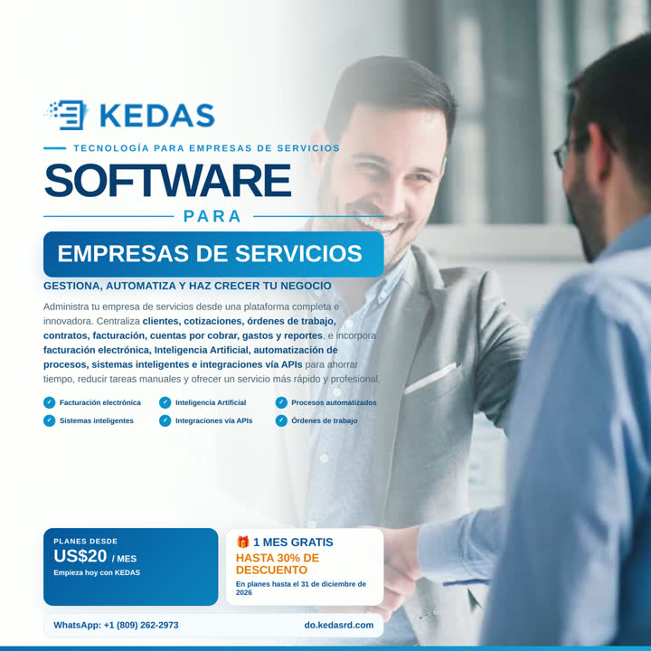 Software KEDAS para Empresas de servicios